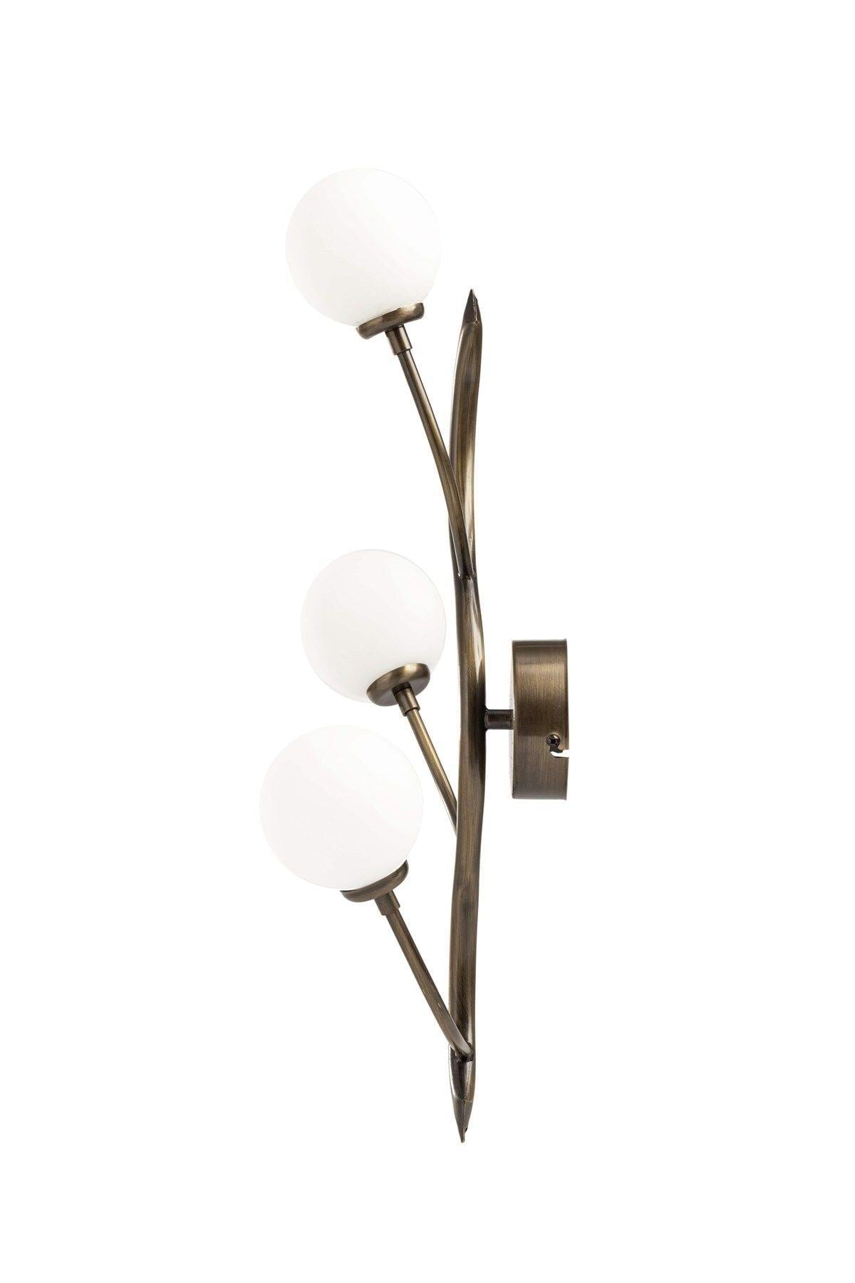 Branch Lamp Wall Fixture, Triple Led Light Sconce, Antique Bronze Metallic Lighting, Nature Inspired Home Decor, Wall Mounted