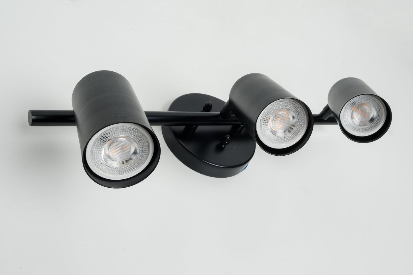 Eslitme Wall Sconce Black with 3 Spotlights GU10 Bulb Included