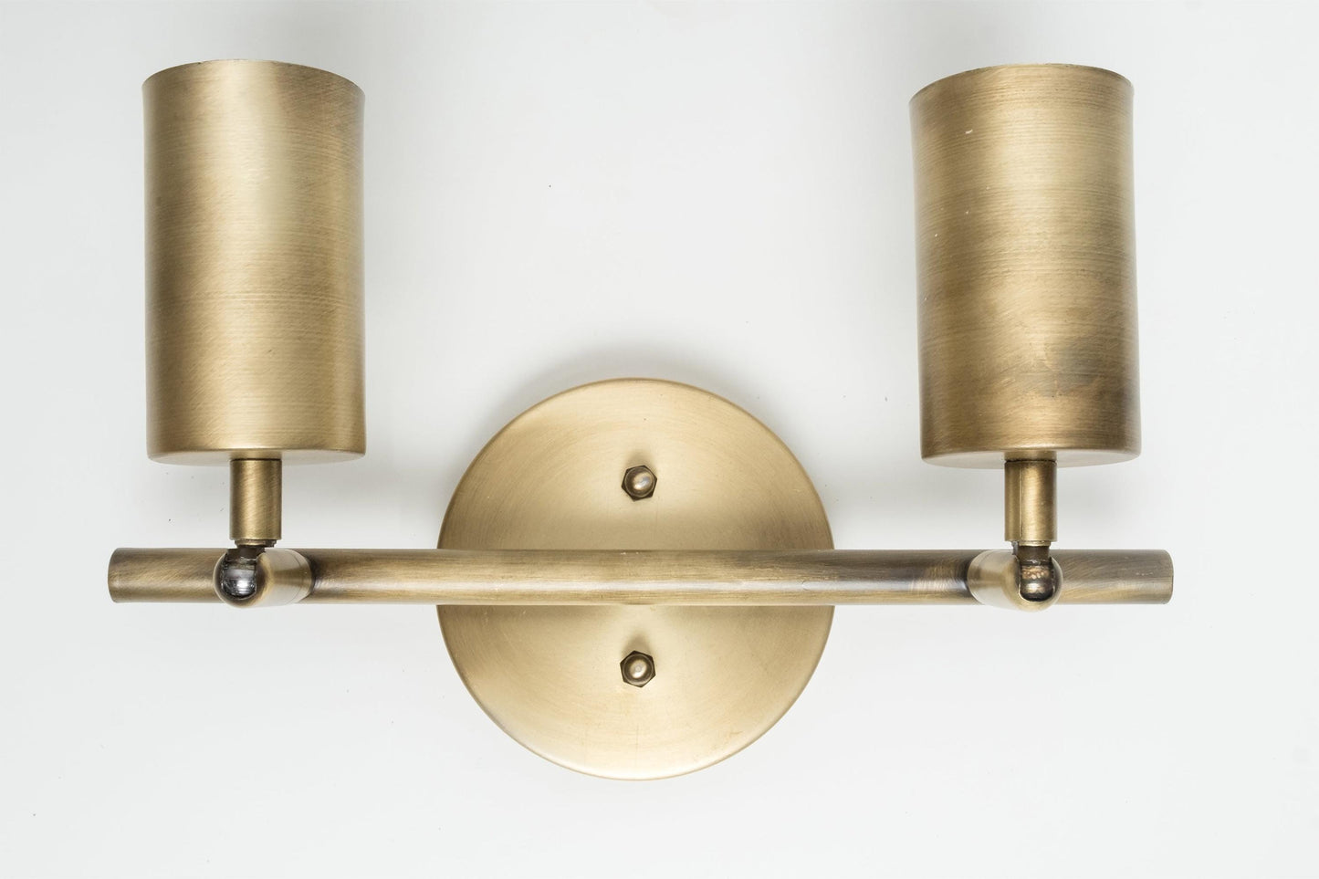 2 Spotlight GU10 Bulb Included Eslitme Wall Sconce Bronze Aging