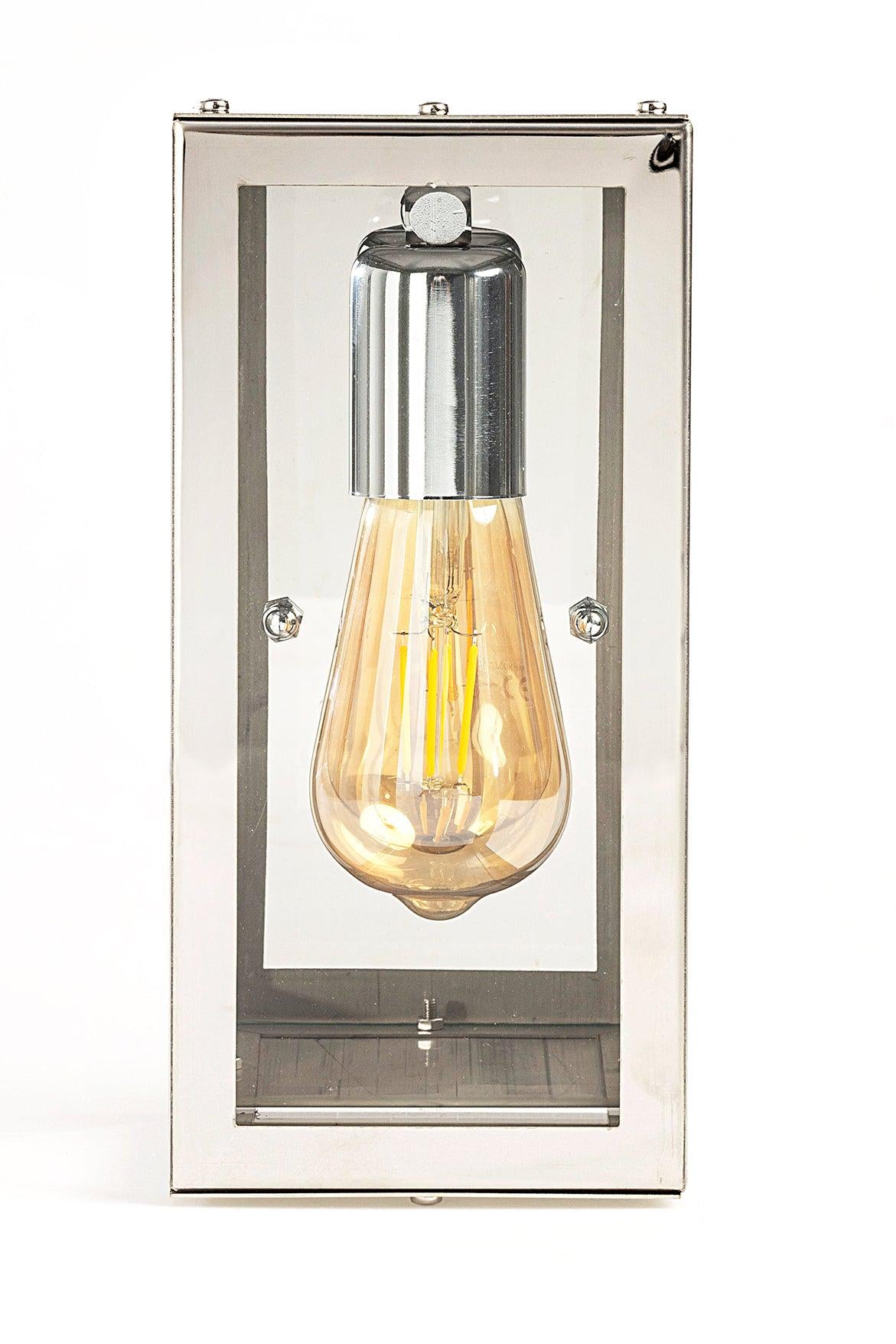 SIENA - Chrome Vanity Light, Wall Mounted Bath Sconce, No Cord, Interior Wall Lights