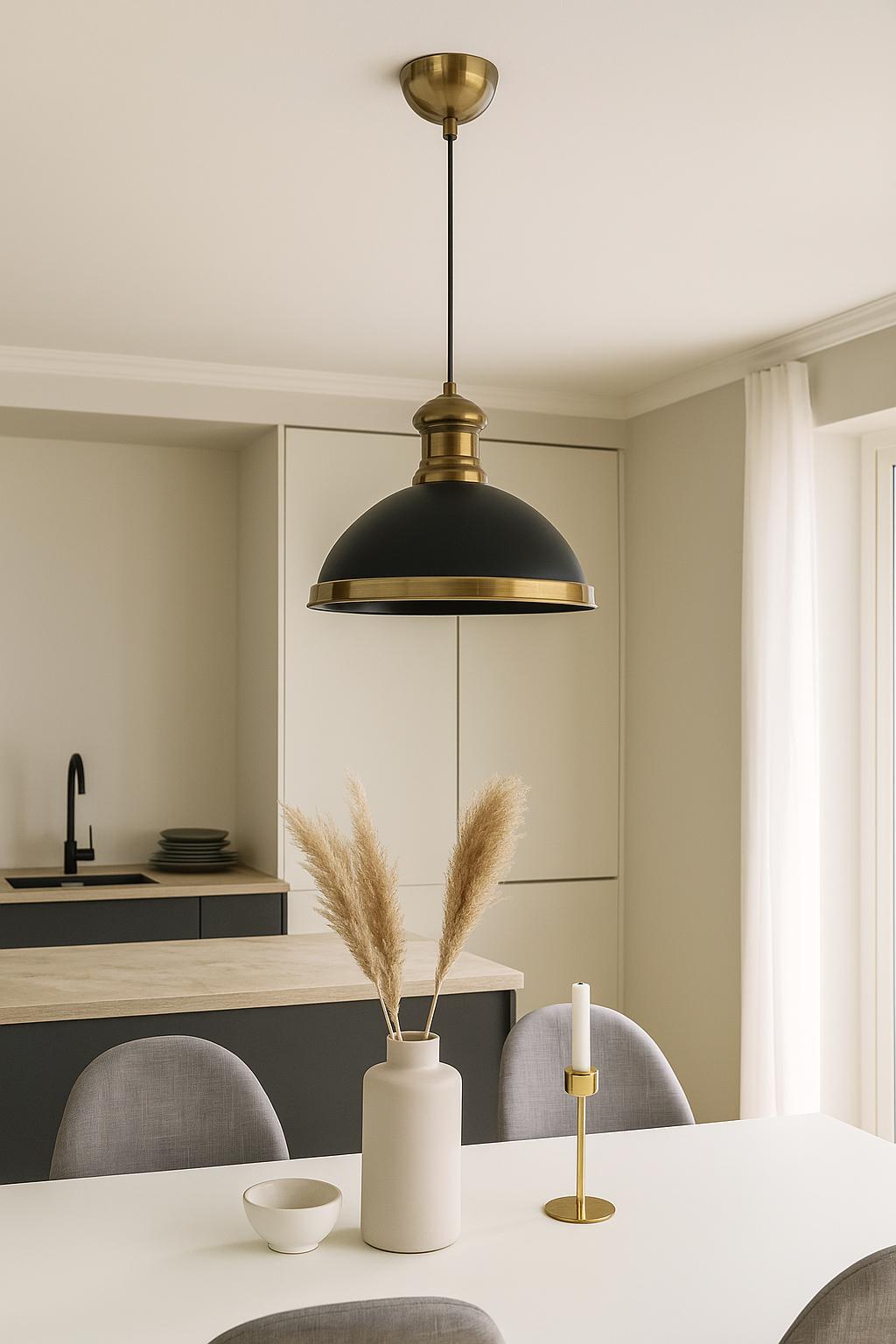 Black Metal Pendant Chandelier