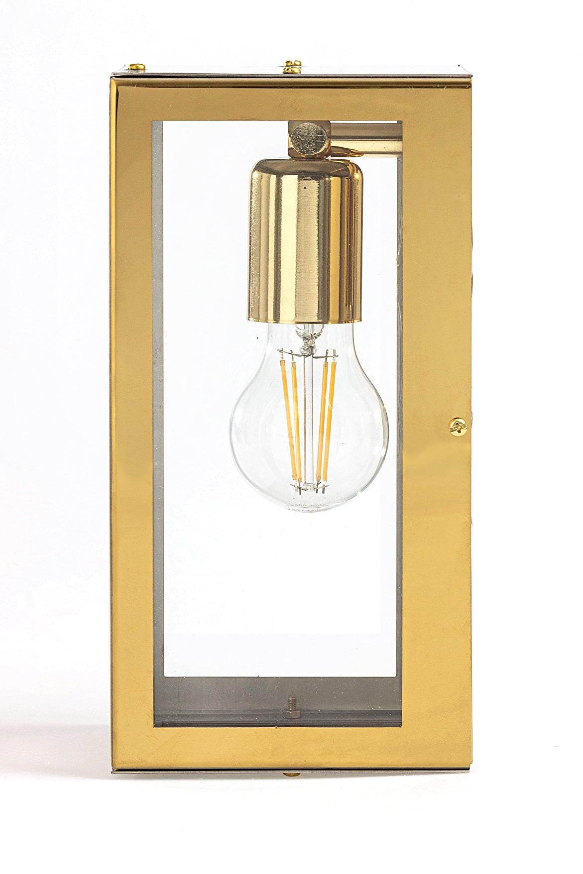 SIENA - Gold Vanity Light, Wall Mounted Bath Sconce, No Cord, Interior Wall Lights