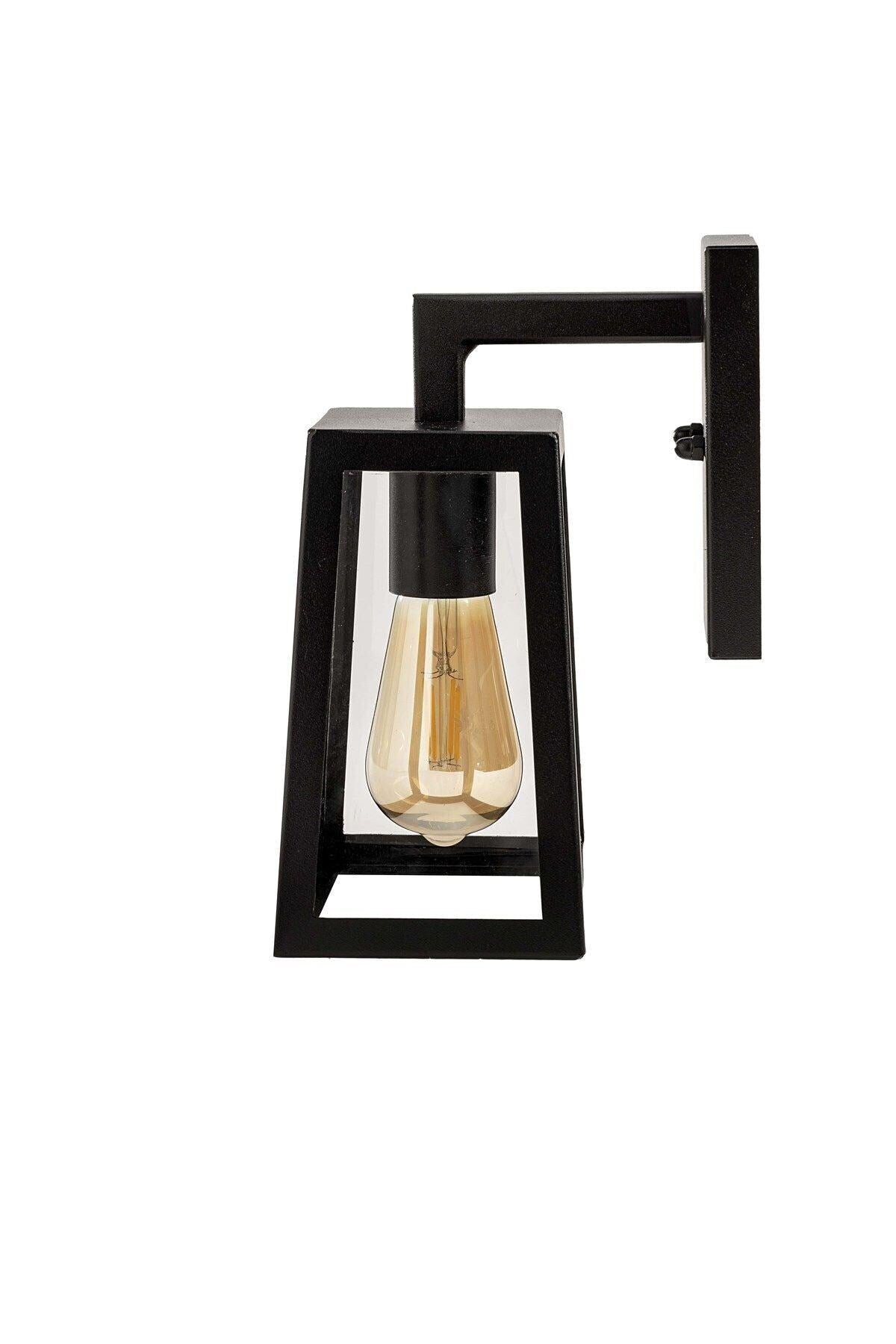 Galata Downward Lamp, Single E27 Bulb Sconce, Wall Mounted Light Fixture, Modern Farmhouse Decor Lighting