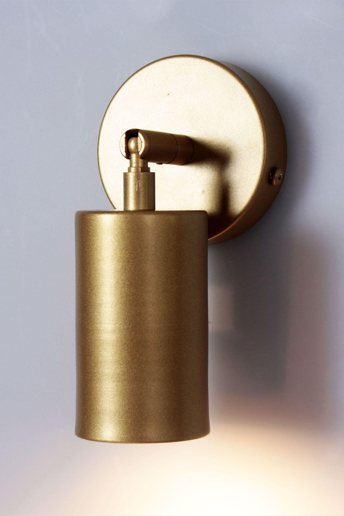 Handmade Yellow Metal Wall Sconce - Modern Spot Lighting