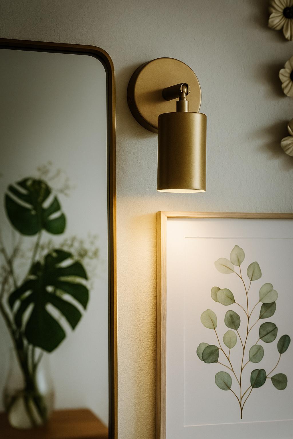 Handmade Yellow Metal Wall Sconce - Modern Spot Lighting