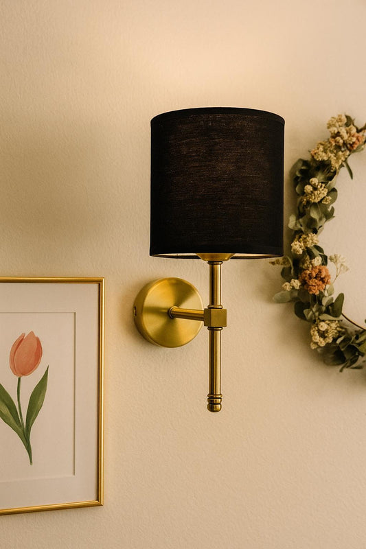Black Conical Wall Lamp - Paris Style Applique