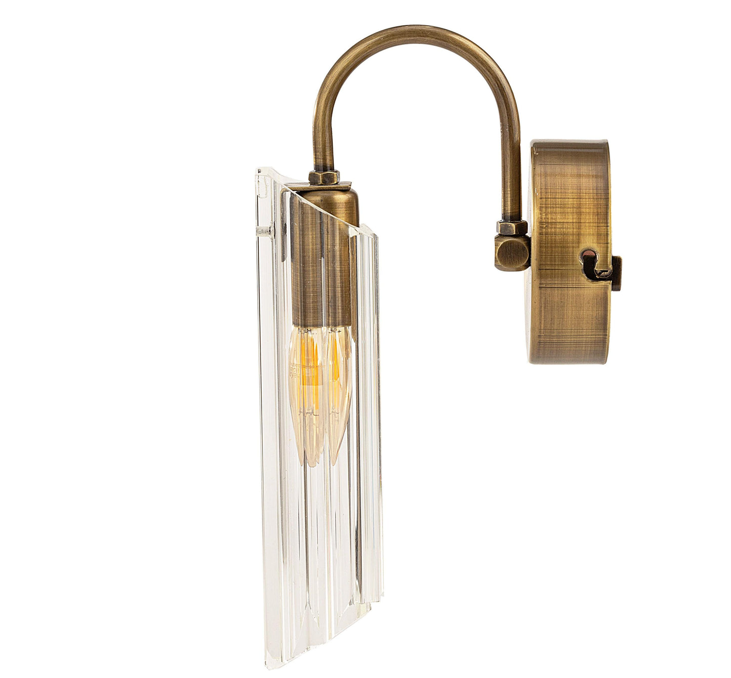 Roman Glass Sconce Set of 2, Two Piece Wall Lamp Pair, Luxurious Home Decor Lighting, Living Room Light Fixtures - 3 color warranty