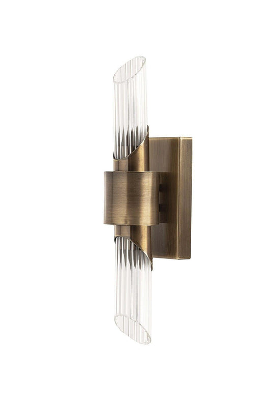 Up and Down Vertical Lamp, Antique Color Dual Head Sconce, Double E14 Bulb Light Fixture for Wall, ModernPalace Decor Lighting
