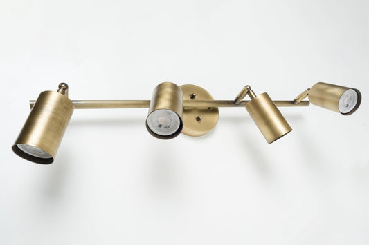 Eslitme Spotlight Wall Lamp with 4 Spotlights and GU10 Bulbs