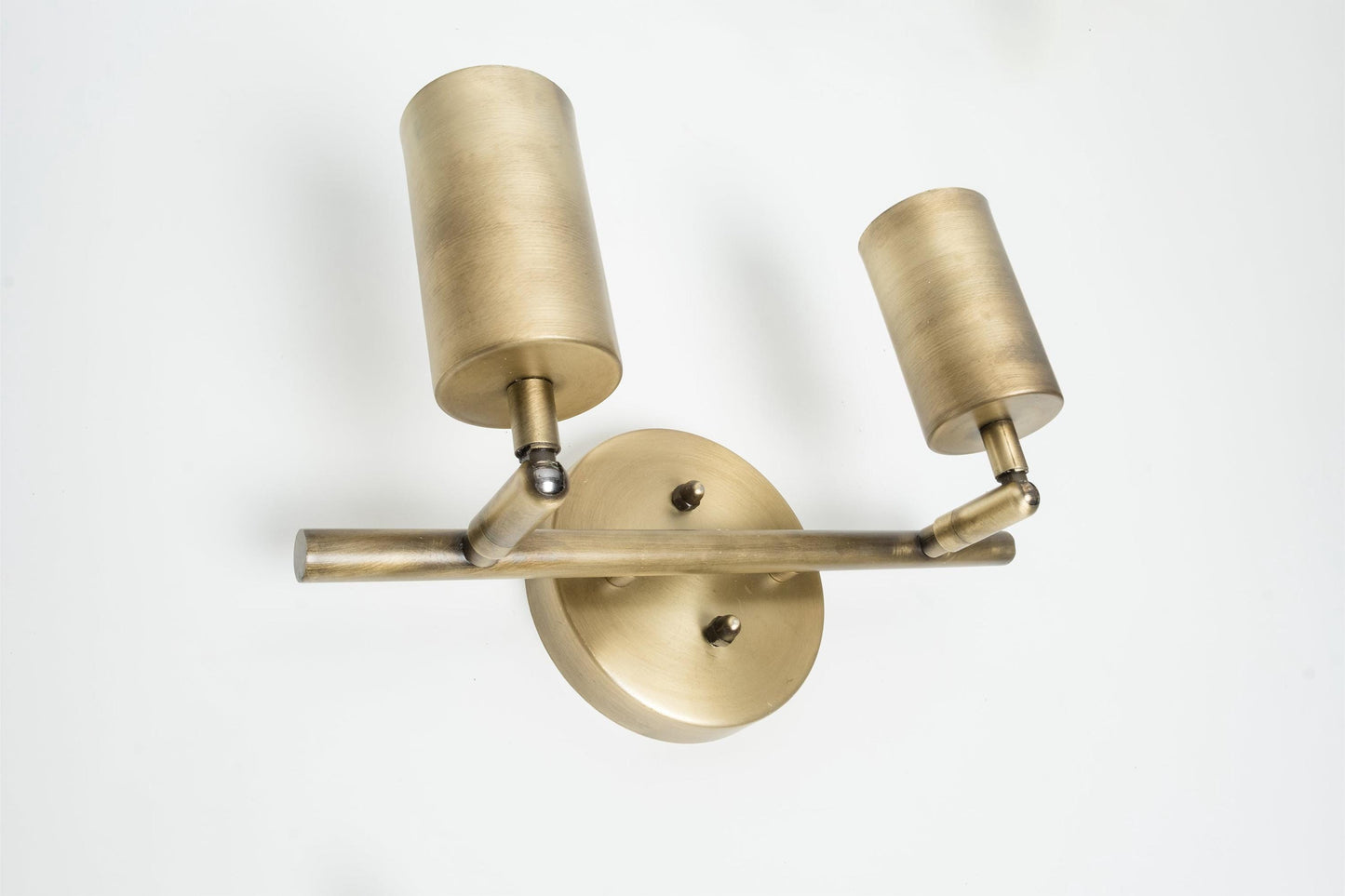 2 Spotlight GU10 Bulb Included Eslitme Wall Sconce Bronze Aging