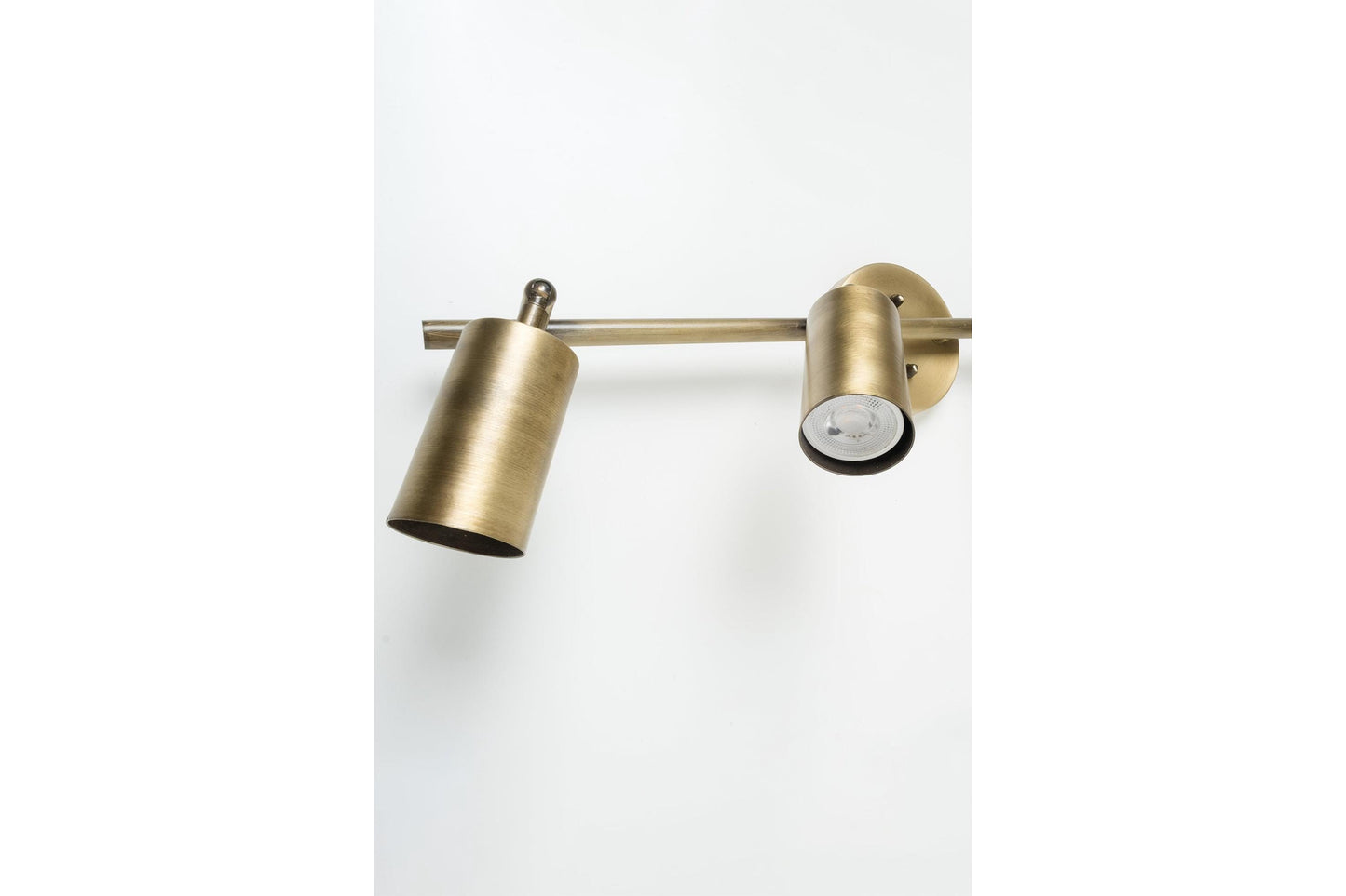 2 Spotlight GU10 Bulb Included Eslitme Wall Sconce Bronze Aging