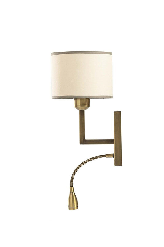 Bedside Reading Light Wall Mount Bedside Wall Sconce Adjustable Bedroom Lamp with Flexible Arm
