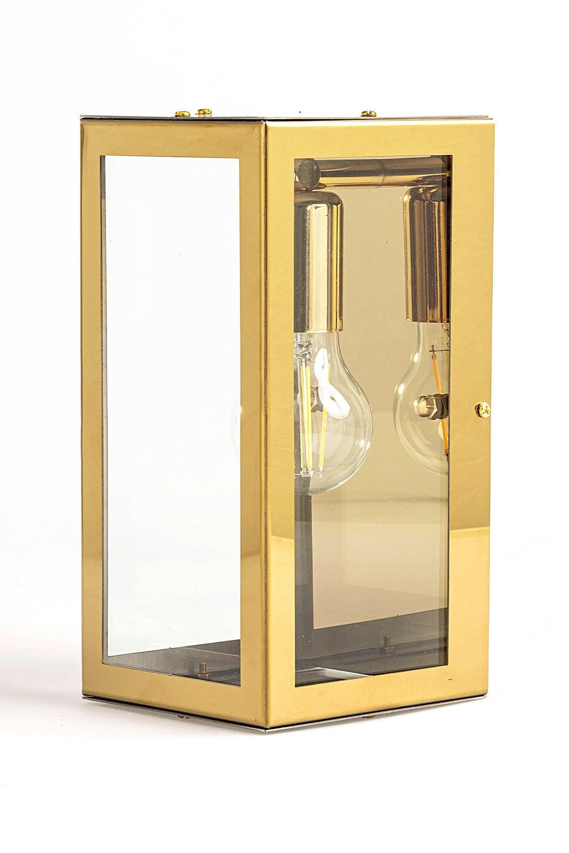 SIENA - Gold Vanity Light, Wall Mounted Bath Sconce, No Cord, Interior Wall Lights