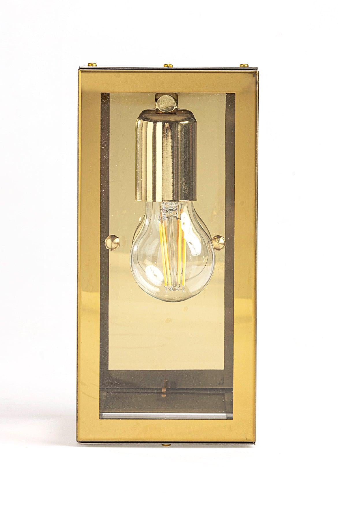 SIENA - Gold Vanity Light, Wall Mounted Bath Sconce, No Cord, Interior Wall Lights