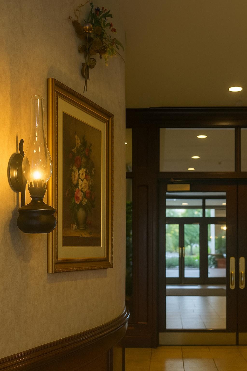 Black Glass Lamp, Colonical Wall Sconce, Vintage Inspired Wall Mounted Lantern