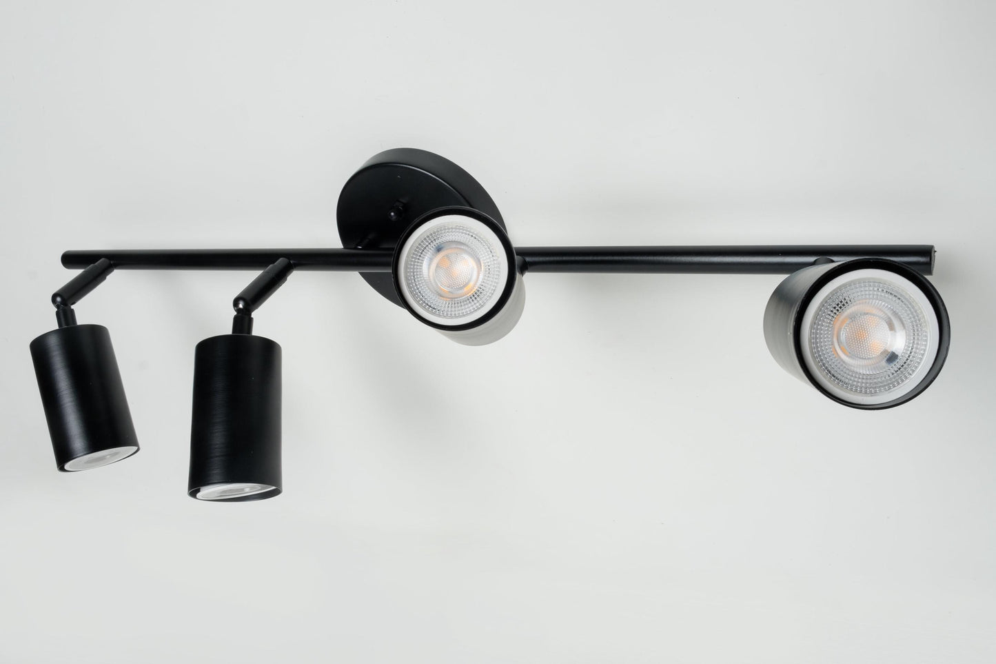4-Spot GU10 Bulb Included Sports Wall Sconce Black
