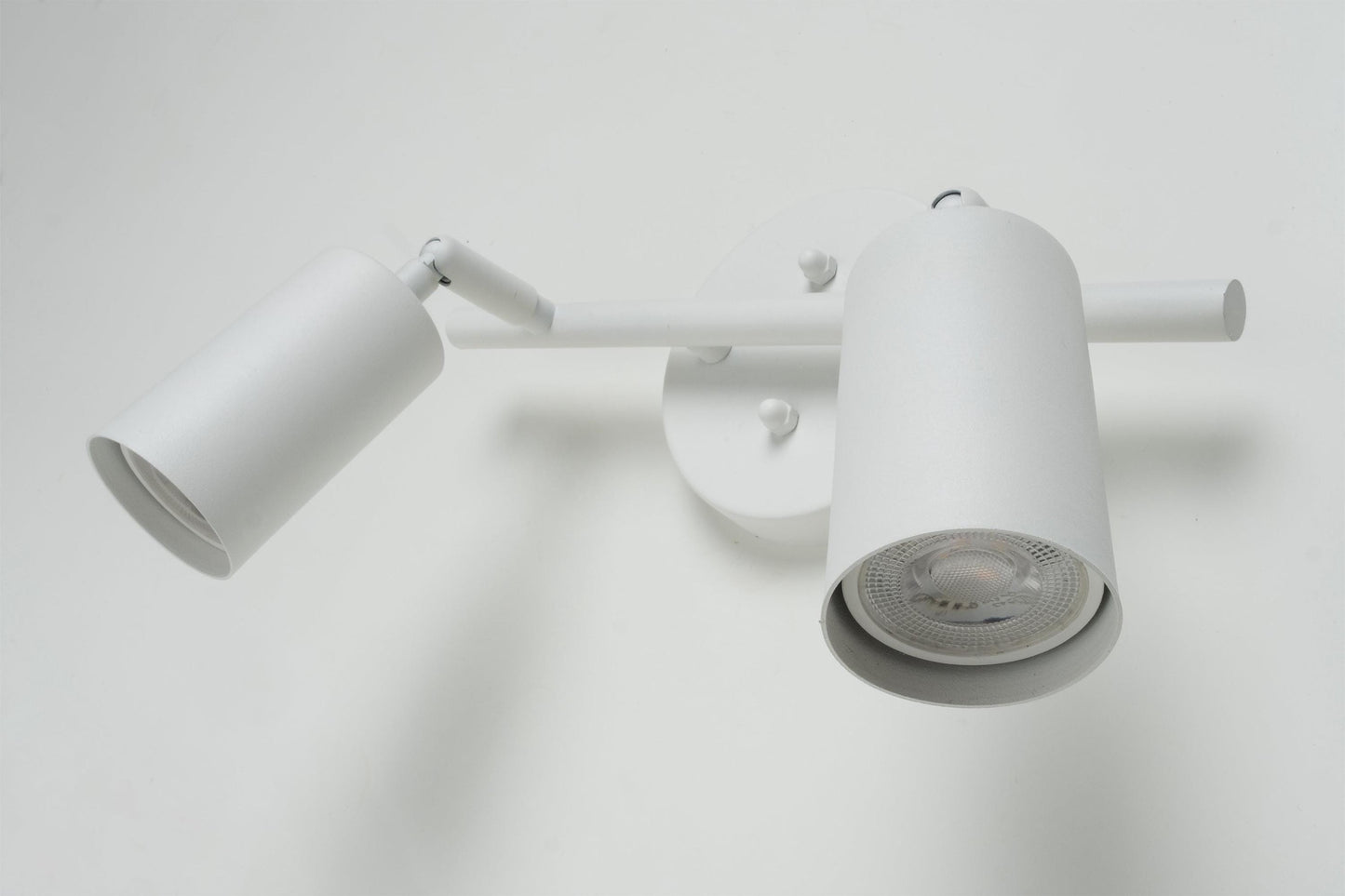 2-Piece Spotlight GU10 Bulb Included Wall Lamp White