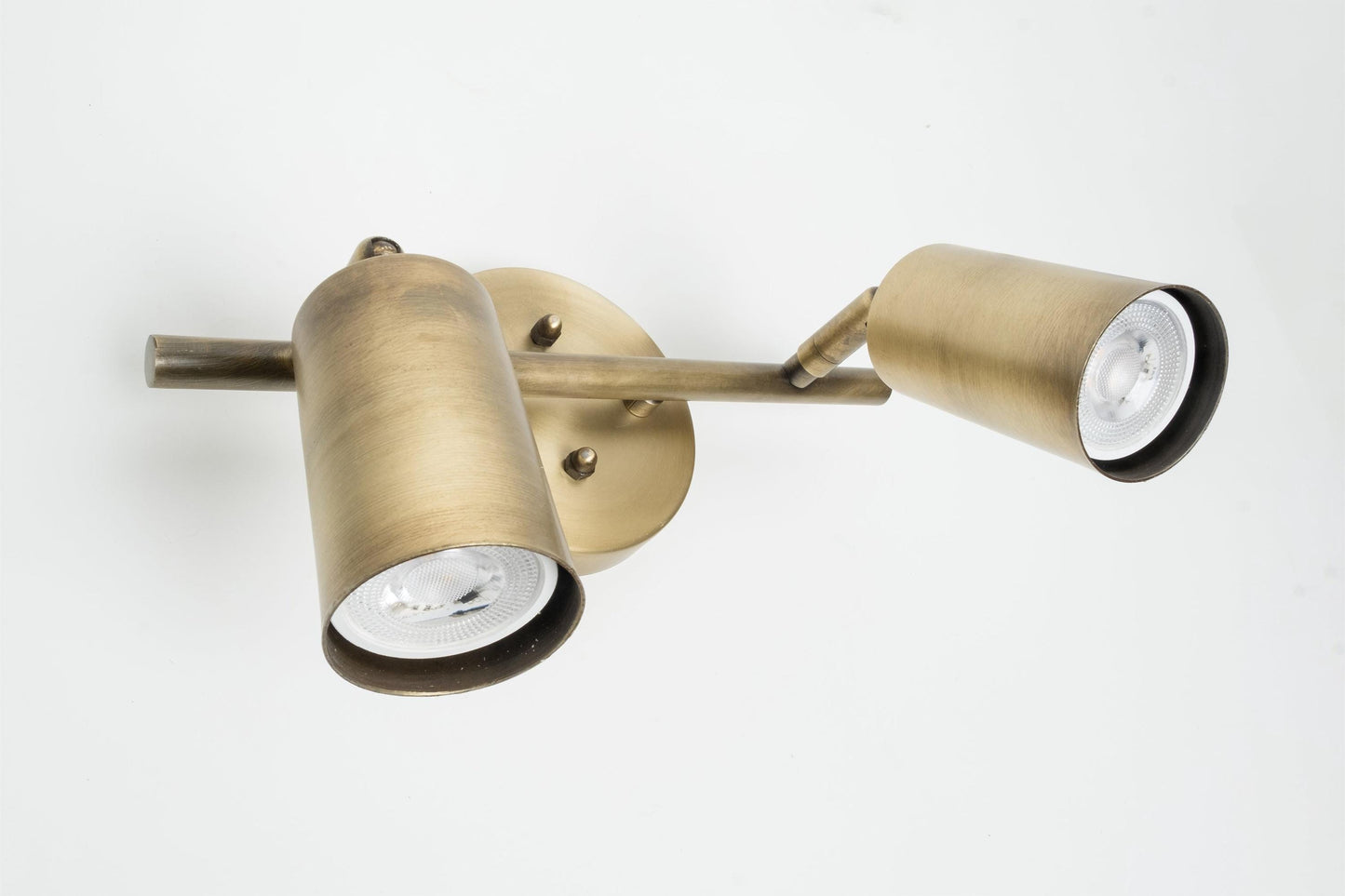 2 Spotlight GU10 Bulb Included Eslitme Wall Sconce Bronze Aging