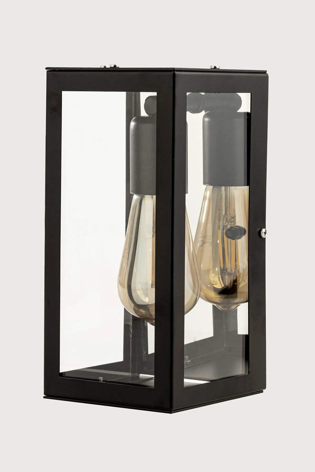 SIENA - Black Vanity Light, Wall Mounted Bath Sconce, No Cord, Interior Wall Lights