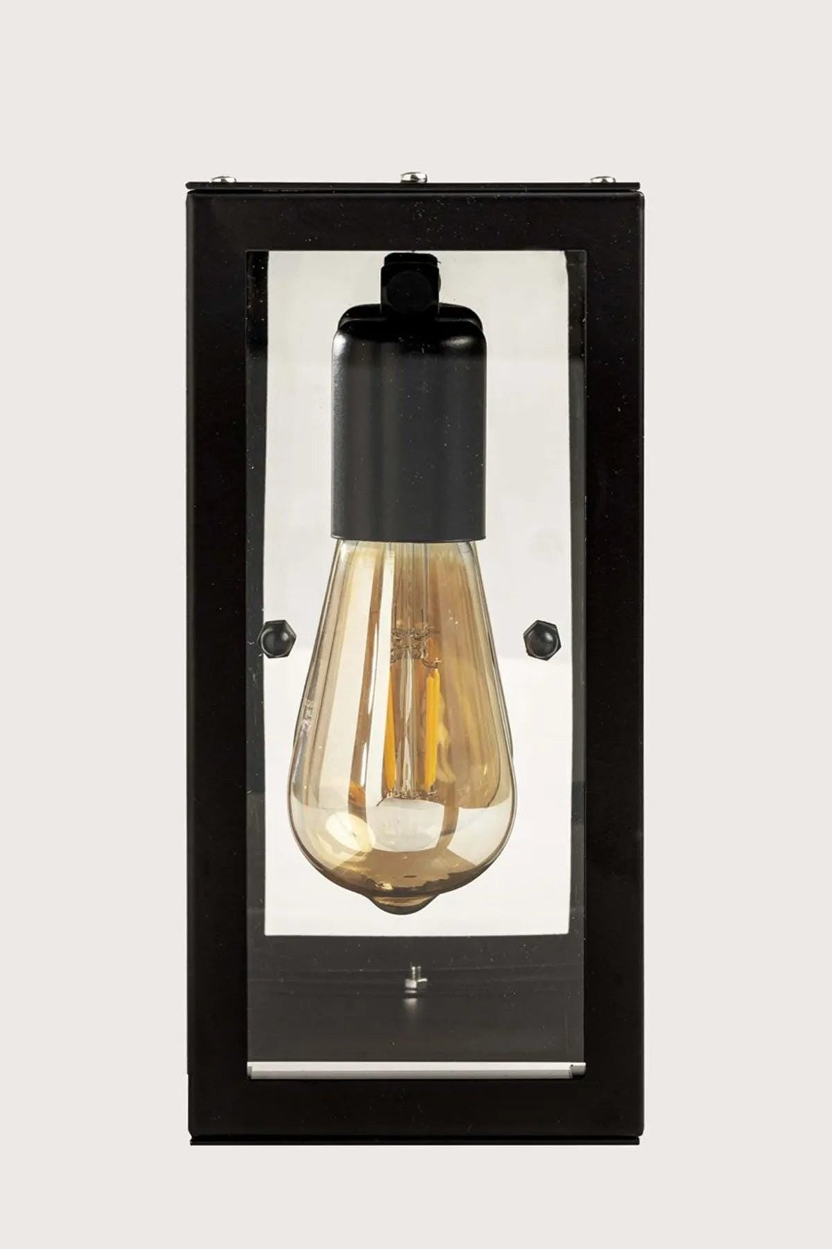 SIENA - Black Vanity Light, Wall Mounted Bath Sconce, No Cord, Interior Wall Lights