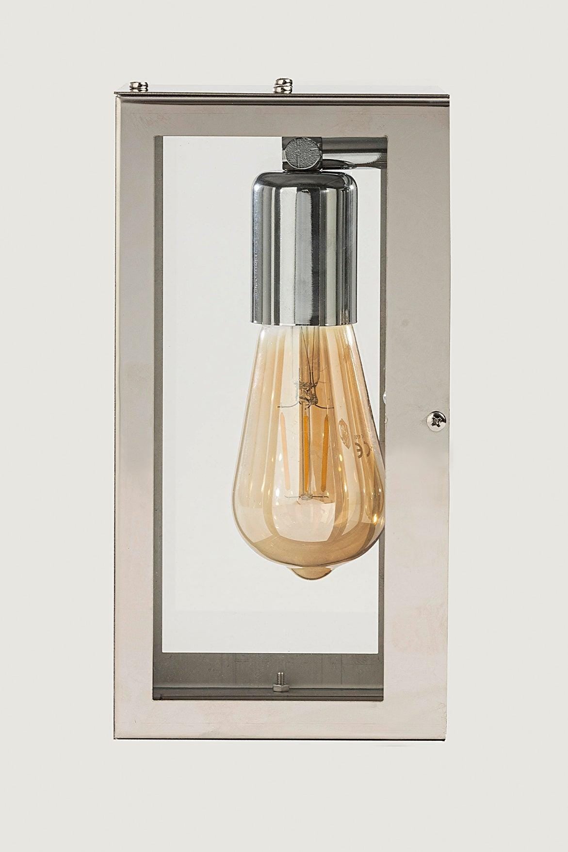 SIENA - Chrome Vanity Light, Wall Mounted Bath Sconce, No Cord, Interior Wall Lights