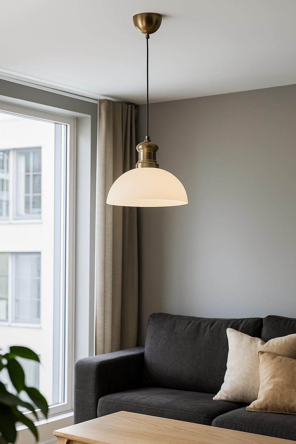 White Glass Pendant Chandelier