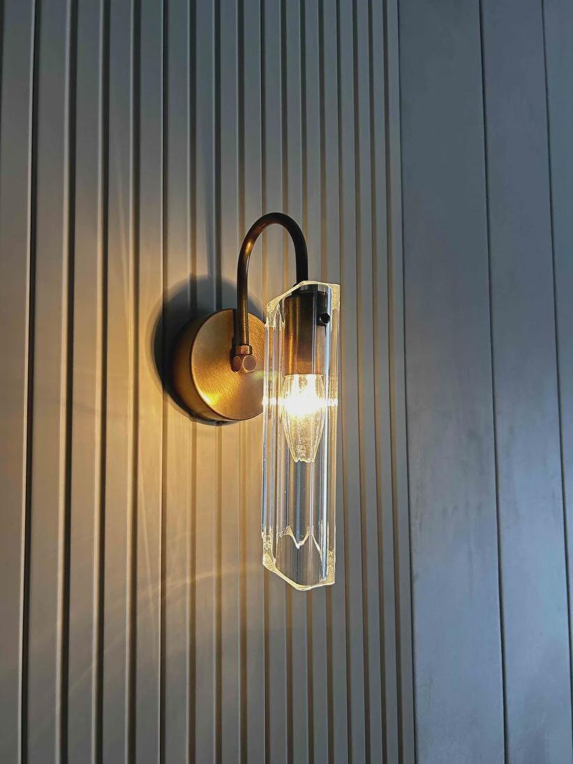 Bronze Roman Glass Wall Sconce, Nordic Light Fixture, Bed Side Sconces, High Quality Retro Lighting for Bedroom, Bath, Entry, Living Room