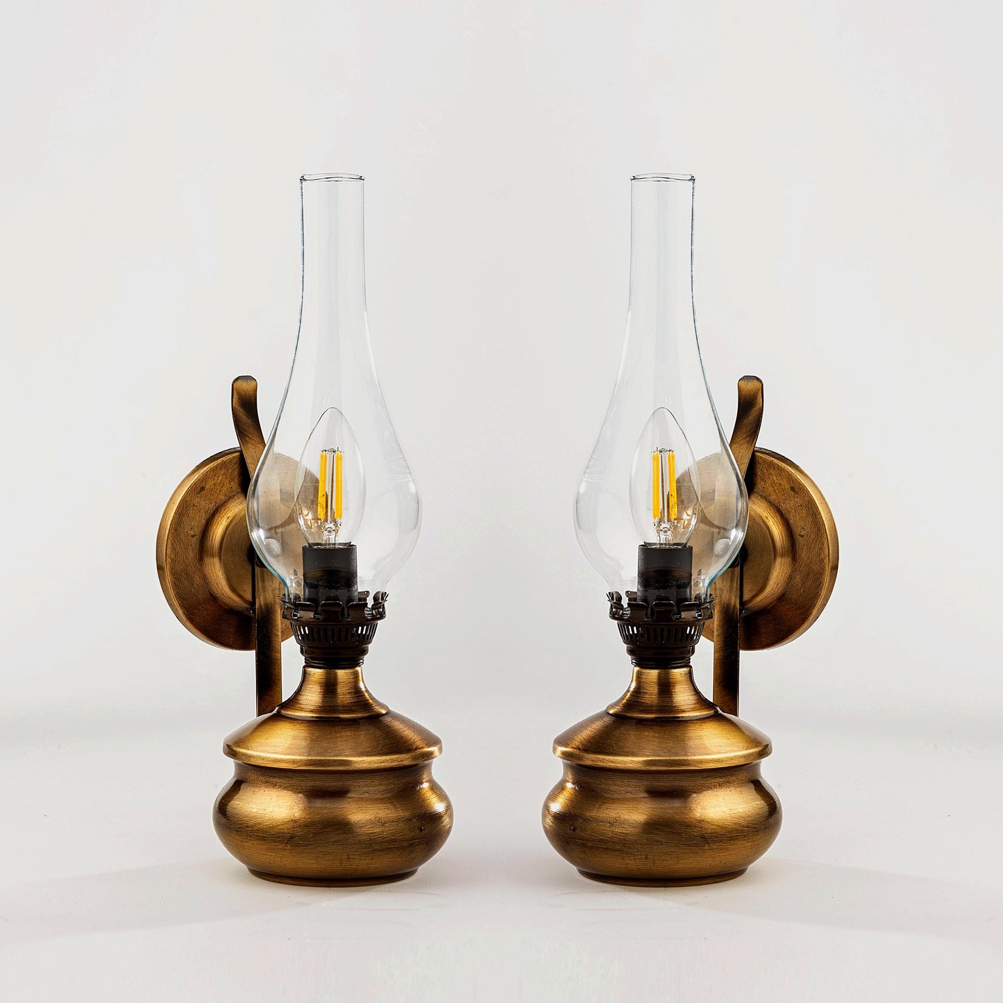 Antique Gas Wall Lamp Set, Two Piece Electric Light Sconce Pair, Living Room, Bath Vanity, Bedroom Sidetable Decor Lamp, Apartment Lighting